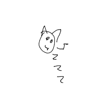 sleeping cat drawing by lammmal in Artbitrator