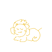sleeping lion drawing by yole in Artbitrator