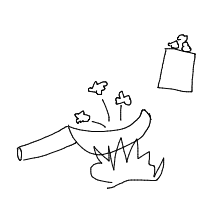 popcorn popping drawing by guest-r25gf539y in Artbitrator