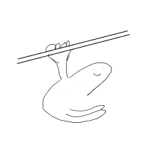 sloth hanging drawing by guest-xqpdn24lt in Artbitrator