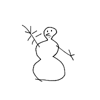 waving snowman drawing by guest-o7e7er0s9 in Artbitrator