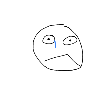 sad face drawing by hskk in Artbitrator