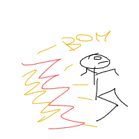 walking away from explosion drawing by mircozande in Artbitrator