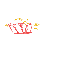 popcorn overflowing drawing by guest-57v5p89nb in Artbitrator