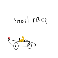 snail racing drawing by guest-ncv9lnbak in Artbitrator
