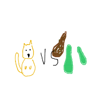 cat vs cucumber drawing by guest-q7b8c8c6t in Artbitrator