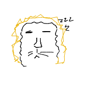 sleeping lion drawing by adam2 in Artbitrator