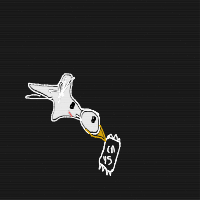 seagull stealing chips drawing by guest-2skkw3qm1 in Artbitrator