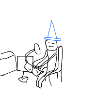wizard tech support drawing by guest-e1ri236ug in Artbitrator