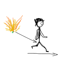 walking away from explosion drawing by guest-e1ri236ug in Artbitrator