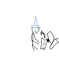 wizard tech support drawing by guest-e1ri236ug in Artbitrator