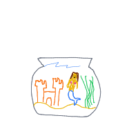 mermaid at aquarium drawing by guest-tlk76l3cl in Artbitrator