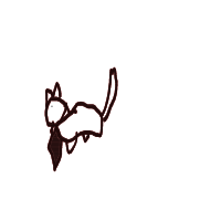 cat with tie drawing by injeolmi in Artbitrator