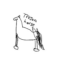 trojan horse drawing by guest-ut572mqoz in Artbitrator