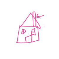 house with chimney drawing by guest-fljq1mipy in Artbitrator