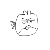 angry bird drawing by vanjura in Artbitrator