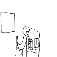 dinosaur in modern office drawing by guest-br379xvtq in Artbitrator