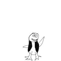 excited penguin drawing by charlesmanzoli in Artbitrator