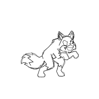 sneaky fox drawing by vanjura in Artbitrator