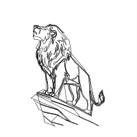 proud lion drawing by vanjura in Artbitrator