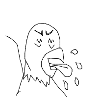 angry bird drawing by anapulapula in Artbitrator