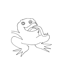 happy frog drawing by rokyru in Artbitrator