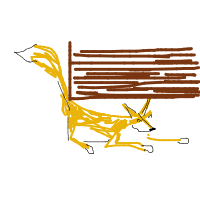 sneaky fox drawing by anapulapula in Artbitrator