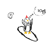excited penguin drawing by bagr3l in Artbitrator