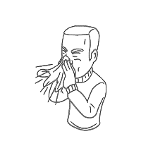 sneezing drawing by vanjura in Artbitrator