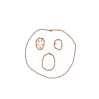 surprised face drawing by danielcapanema1 in Artbitrator
