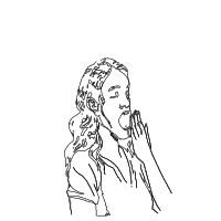 yawning drawing by vanjura in Artbitrator