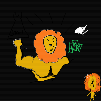 proud lion drawing by bagr3l in Artbitrator