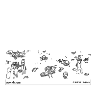 food fight drawing by vanjura in Artbitrator