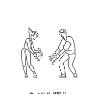 catching falling phone drawing by vanjura in Artbitrator