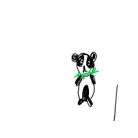 panda eating bamboo drawing by guest-c7sfkracb in Artbitrator