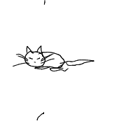 sleeping cat drawing by mateusbcb in Artbitrator