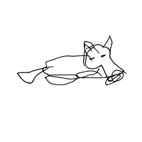 sleepy dog drawing by mateusbcb in Artbitrator