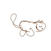 sleeping cat drawing by guest-2gnt0mad7 in Artbitrator