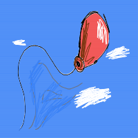 balloon floating away drawing by guest-79cgz5dov in Artbitrator