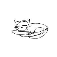 sleeping cat drawing by guest-bdtq9x2cb in Artbitrator