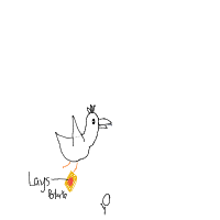 seagull stealing chips drawing by foxeyd81 in Artbitrator