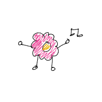 flower dancing drawing by _acidflowers in Artbitrator