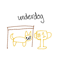 underdog victory drawing by _acidflowers in Artbitrator