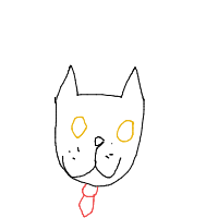 cat with tie drawing by guest-zqrion7wq in Artbitrator