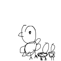 duck leading ducklings drawing by guest-u9b5if4e8 in Artbitrator