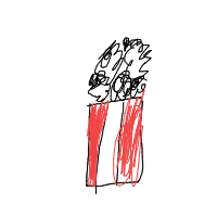 popcorn overflowing drawing by guest-u9b5if4e8 in Artbitrator