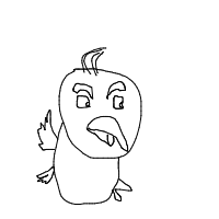 angry bird drawing by helth in Artbitrator