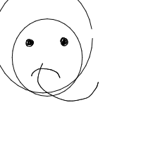 sad face drawing by whites0ra in Artbitrator