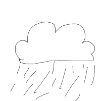rain cloud drawing by whites0ra in Artbitrator