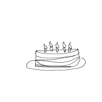 birthday cake drawing by whites0ra in Artbitrator